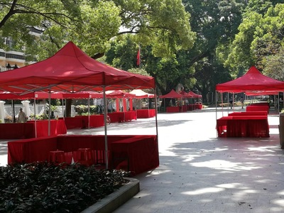 社区活动帐篷,摊位帐篷出租,配套桌椅